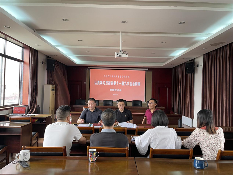 认真学习贯彻省委十一届九次全会精神 专题生活会